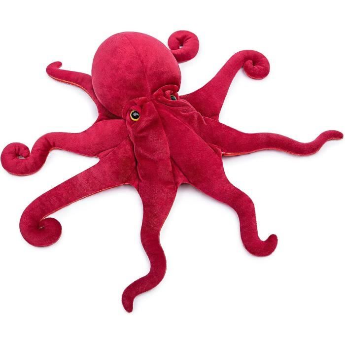 Peluche Pieuvre 45CM Jouet en Peluche Pieuvre réaliste Bel Animal Cadeaux Mignons et Doux Poulpe en Peluche pour Enfants