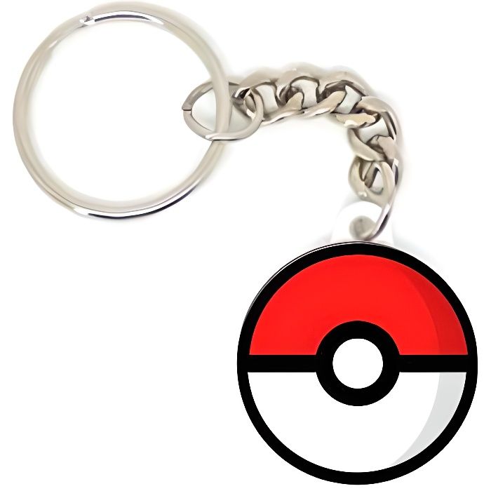 Porte clé badge geek GAMING pokemon pokeball SWITCH idée cadeau personnalisé
