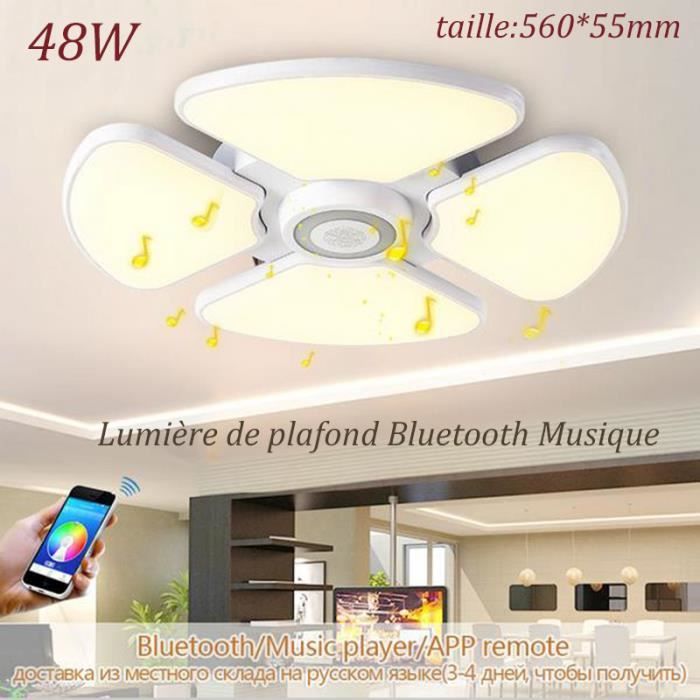 App Bluetooth Musique Led Plafonniers Contemporains Smartphone