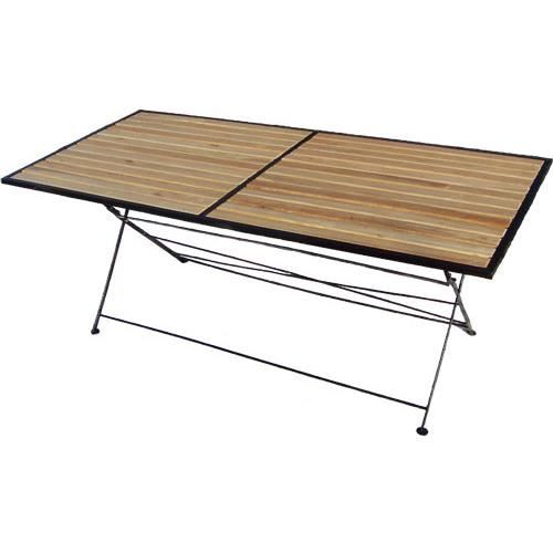 Table Pliante Bois Et Metal Achat Vente Table De Jardin Table