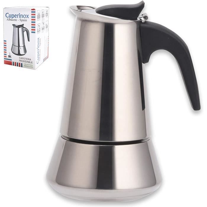 Cafetière à induction italienne 10 tasses à expresso à induction pour plaques de cuisson gaz