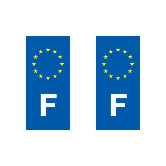 Sticker Pour Plaque Auto France Achat Vente Decoration