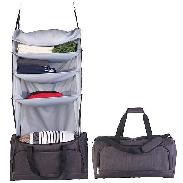 Sac de voyage pliable XCase Noir Polyester Grand format Deperlant
