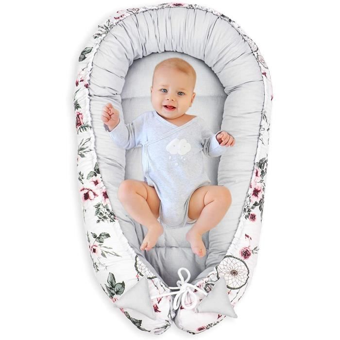 Reducteur De Lit Bebe Cale Bebe Pour Lit Cocon Bebe Matelas Cocoon Coton Avec Certificat Oekotex Attrapereves Coton Gris90 X 50 C Cdiscount Maison