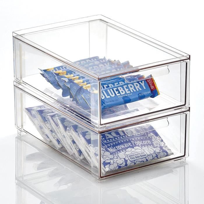 Boite de rangement avec tiroir – boite de rangement plastique pour