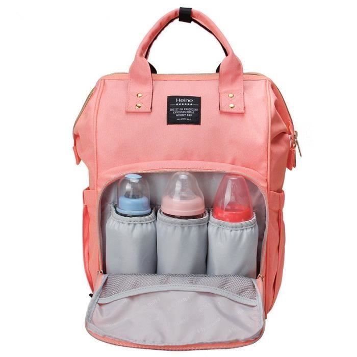 Sac A Langer A Dos Bebe Grande Capacite Confort Multipoche Avec Poignee Biberon Pour Maman Voyage Sortir Rose H349 Achat Vente Sac A Langer 6225306419491 Cdiscount