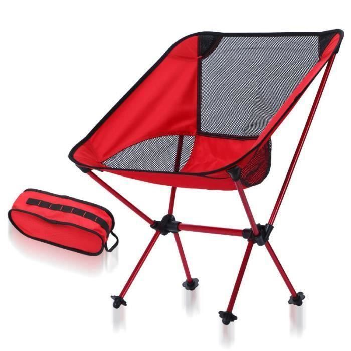 Chaise pliante FANGQIAO Shop Chaise de Camping Portable Pliant Chaise ber/çante avec Oreiller ext/érieur Plage Voyage Randonn/ée Pique-Nique Outils de p/êche du si/ège pr/ésident 8.12