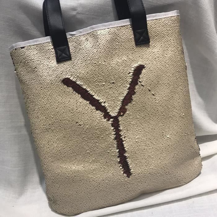 Pochette Femme Paillettes Et Perles - Sac à Main Du Soir (20x12x5 Cm)