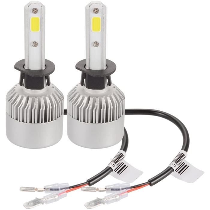 PHARES - FEUX - REPETITEUR LATERAL Ampoule Lampe Halog&egrave ne H1 20000LM 200W CREE LED Phare de Voiture Ventilateur Int&eac369