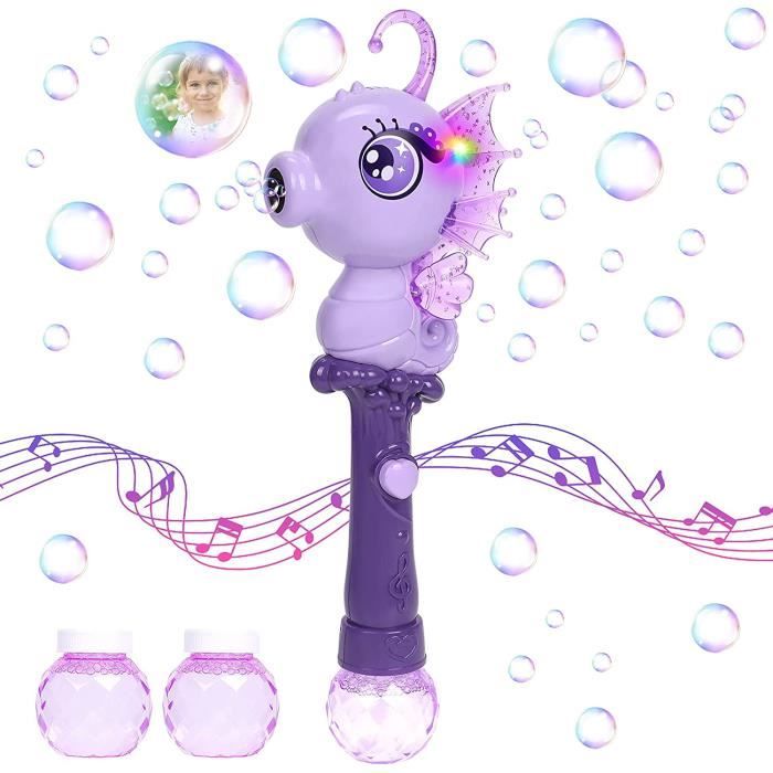 Brouette Enfant Machine à Bulles Princesse DeAO Pour Enfants - Avec Musique, Lumières Et Ailes Amovibles - Pour Intérieur Et Extérieur