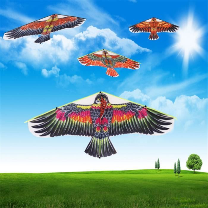 Cerf-volant à Ailes Battantes - Modèle Oiseau En Plastique - Jouet De Plein Air Pour Jardin, Plage Et Parc - Activité Familiale Et Fêtes