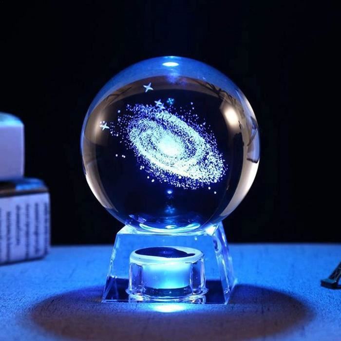 Boule De Cristal Wapiti Galaxie Systeme Solaire Crystal Light Recharge Usb Boule De Cristal Lumineuse Pour Les Enfants Sac A13 Cdiscount Maison