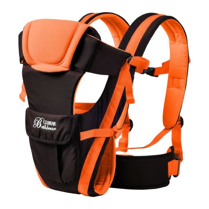 Porte Bebe Ventral Reversible 0 A 12 Mois Orange Cdiscount Puericulture Eveil Bebe