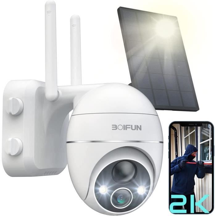 (2K Upgrade) Boifun Caméra Surveillance WiFi Extérieure sans Fil