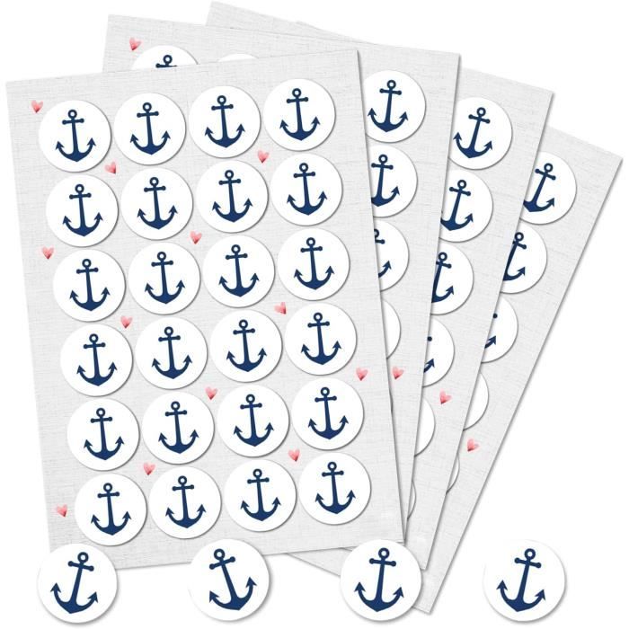 ETIQUETTE CADEAU,WHITE--Autocollants Ronds En Forme De Cœur Doré, 160