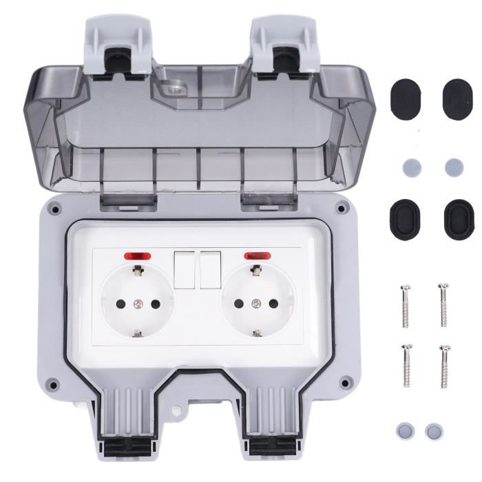 RIIEYOCA Répartiteur Allume Cigare 12V 24V, 10A 1 Mâle à 2 Femelles Câble d'alimentation avec Interrupteurs Indépendants pour Voitures, Bateaux (0,3m / 1ft