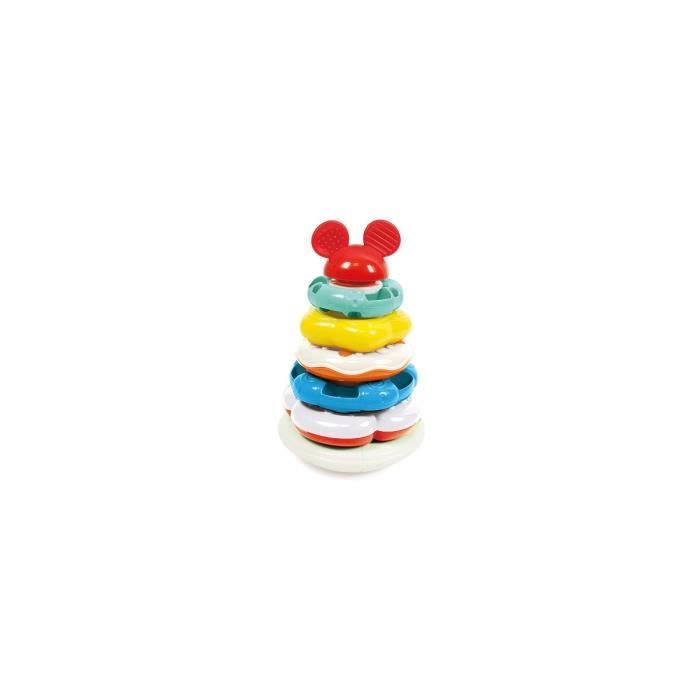 Pyramide Tour Des Anneaux Mickey Disney Baby 5 Anneaux A Empiler Jouet Empilable Bebe 6 36 Mois Cdiscount Jeux Jouets