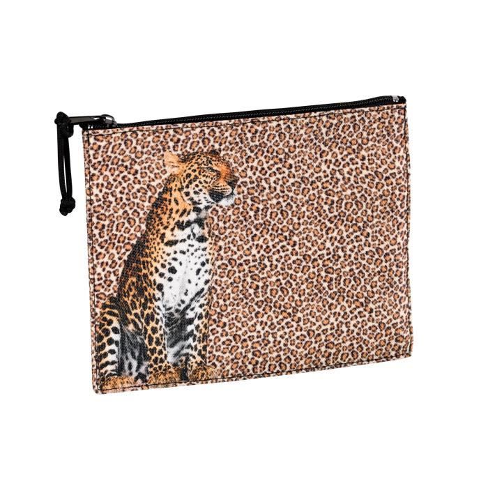 Exacompta Fourre-tout Plat Ultra Doux En Fourrure Synthétique – 22 X 11 Cm – Motif Girly Adorable Avec Oreilles Pailletées (Coloris Aléatoire)