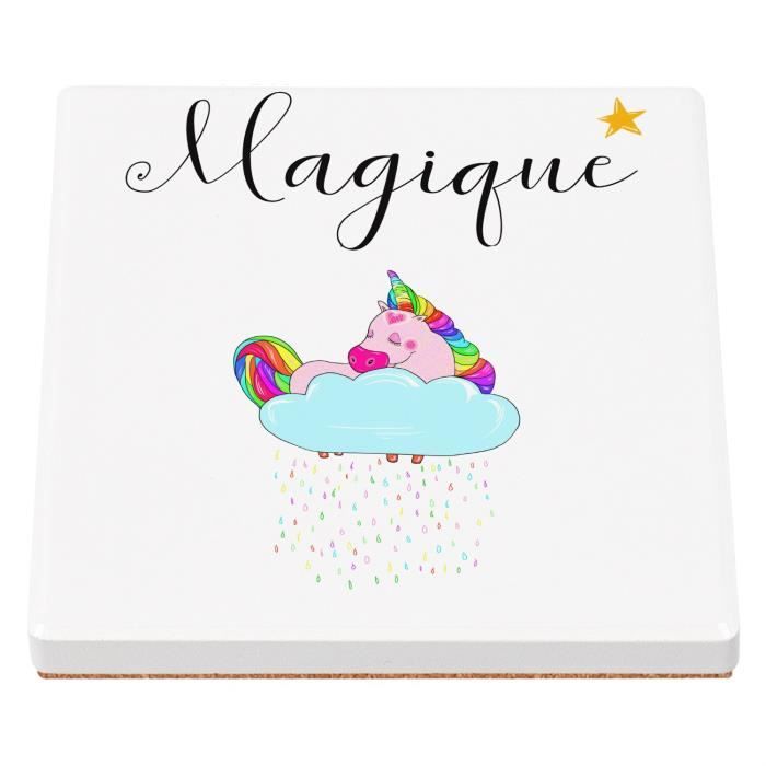 Grand Verre à Gin Avec Figurine Licorne Mythique Magique – Idée Déco Et Dégustation