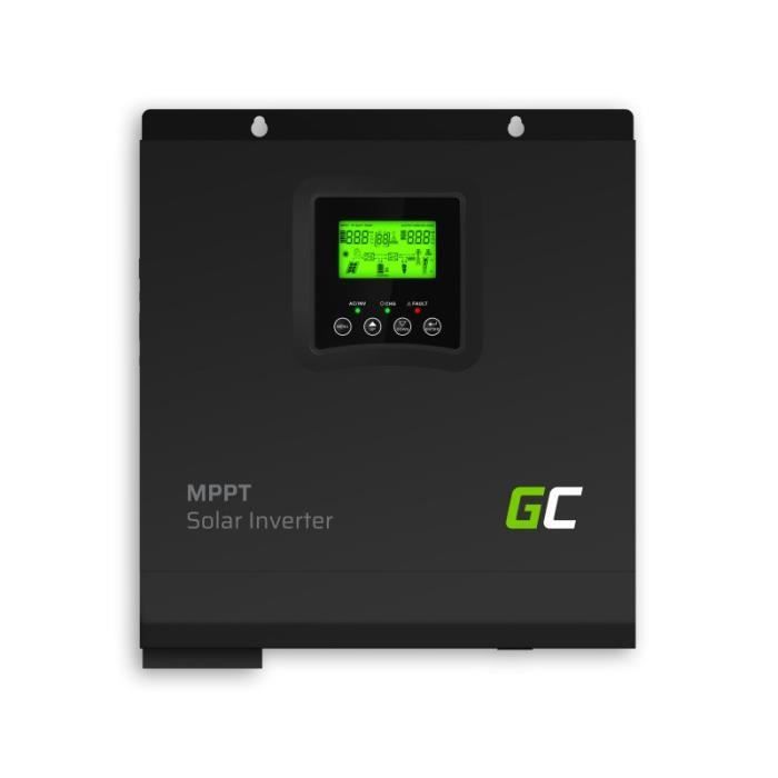 Onduleur solaire Convertisseur Off Grid avec chargeur solaire MPPT Green Cell 24VDC 230VAC 3000VA-3000W Onde sinusoïdale pure