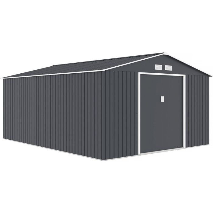 HABITAT ET JARDIN Abri de jardin m&eacute;tal ""Vegas""- 15 m&sup2;