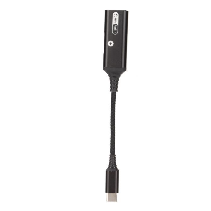 Adaptateur Type C-Jack pour iMac Thunderbolt 3 USB-C 2 en 1 Audio USB-C  Ecouteurs Chargeur Casque (NOIR) - Cdiscount Téléphonie