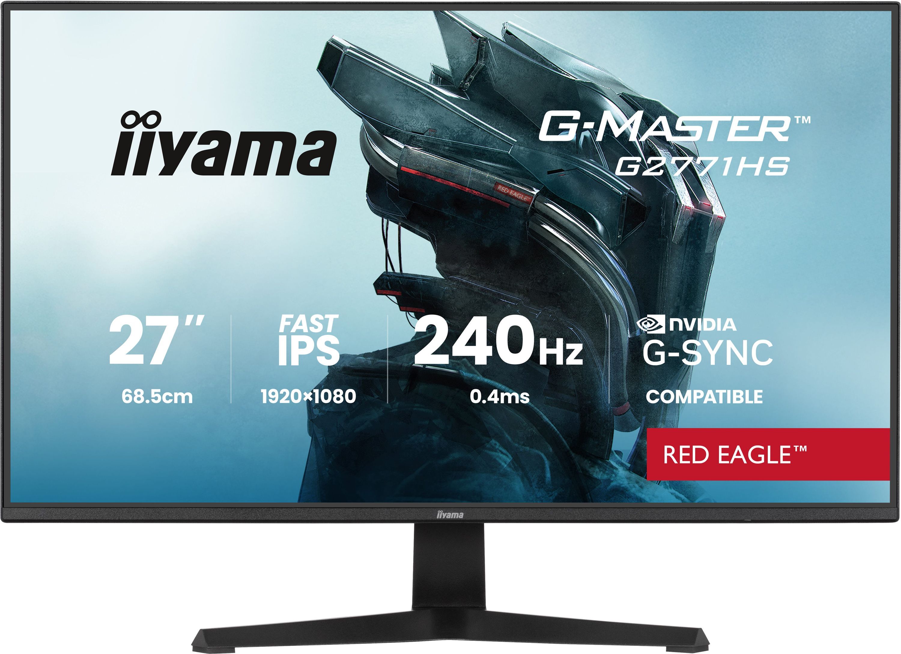 Ecran PC Gamer IIYAMA 27 FHD 240Hz Dalle Fast IPS 0.4ms G Master Eagle