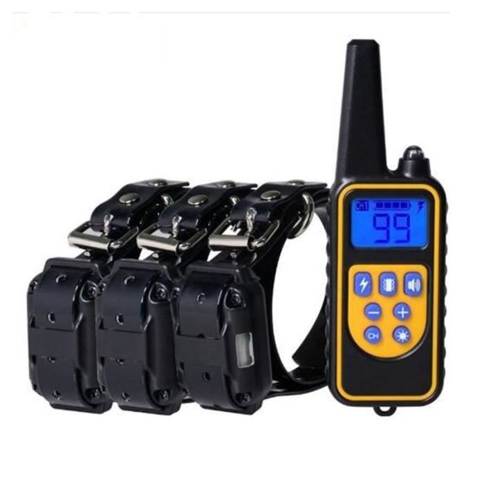 Collier Electrique Dressage de Chien Imperméable Une Télécommande et ...