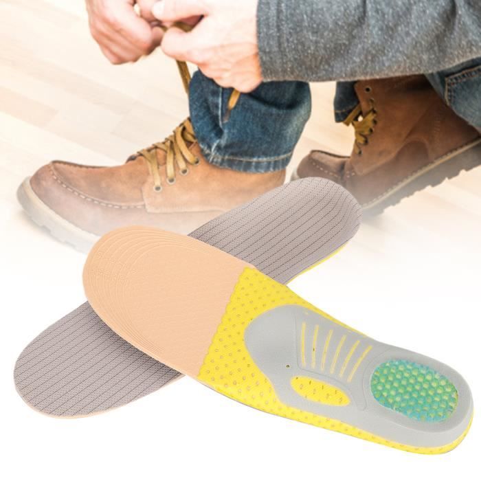 Semelles Orthopédiques Pour Pieds Plats - Paire Noire, Support De Voûte Plantaire, Correcteur De Posture
