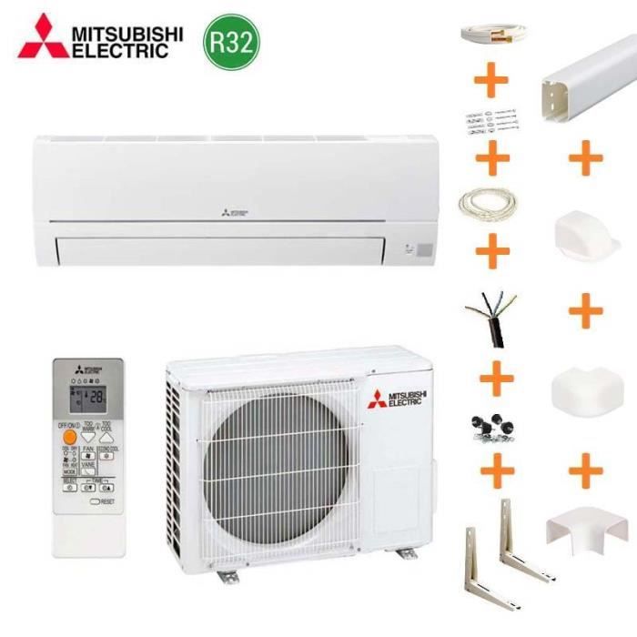 Climatiseur Mitsubishi MUZ-HR50VF-E3-CE – Blanc – A++ – Télécommande Incluse