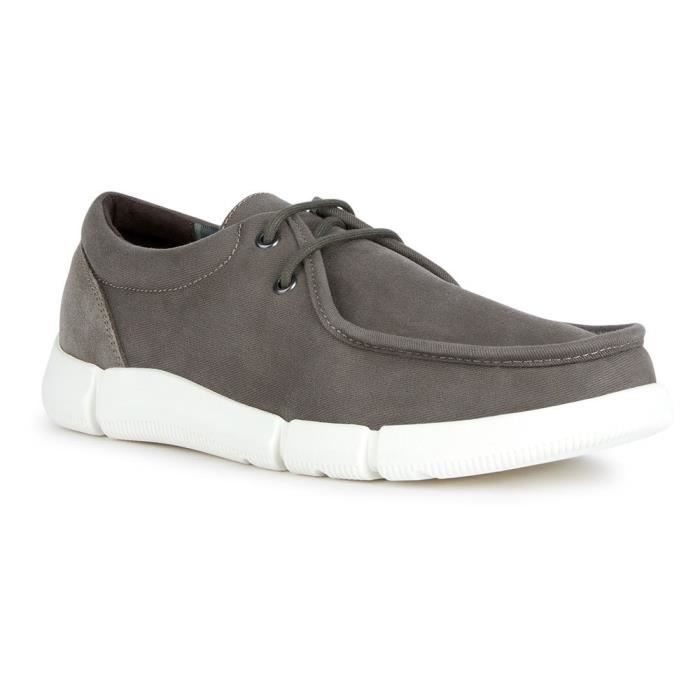 Mocassin Geox Homme U Adacter M - Cuir Souple, Semelle Caoutchouc, Confort Respirant