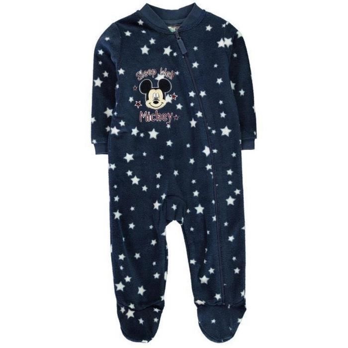 Combinaison De Naissance Polaire Bleu Bebe Garcon Disney Mickey Gris Cdiscount Pret a Porter