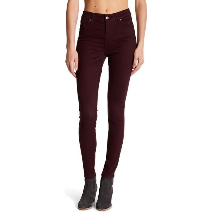 Jean bordeau hot sale taille haute
