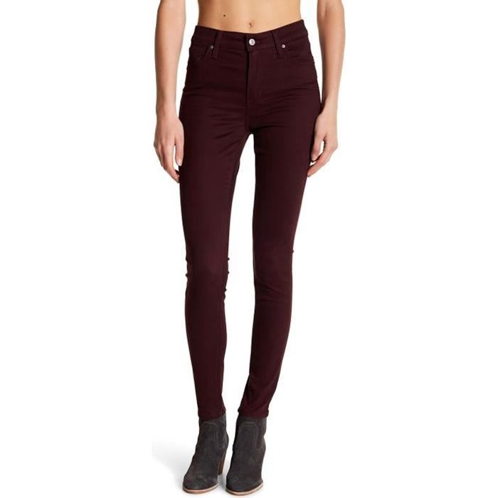 Jeans Levi's 721 skinny taille haute bordeaux pour femmes. 18882 0087.  BORDEAUX - Cdiscount Prêt-à-Porter