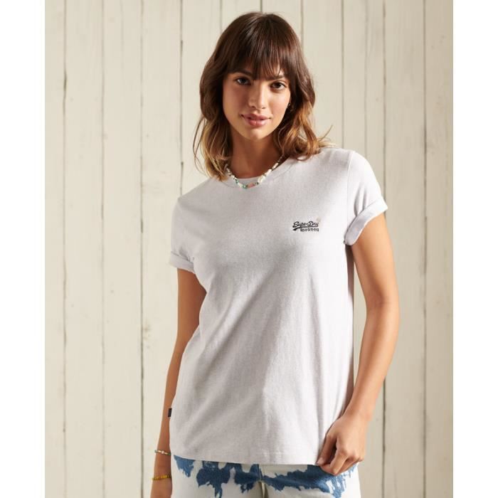 Tee shirt chiné femme outlet
