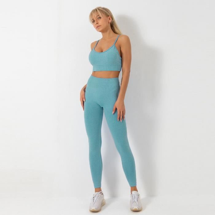 Combinaison de fitness pour collants de yoga s chage rapide