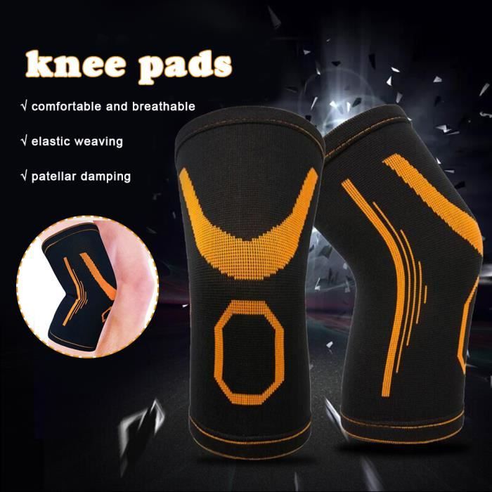 1 Paire De Genouillères Souples Unisexes Antidérapantes élastiques De