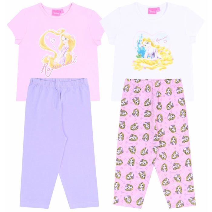 Pyjama Disney Princess SARCIA.EU Rose Fille Raiponce