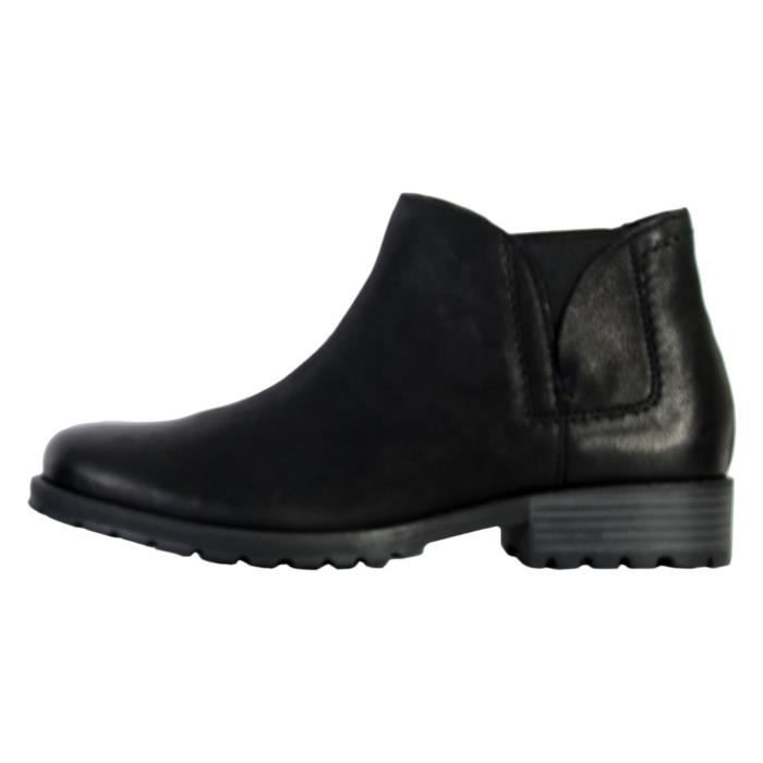 Bottines - Clarks - Clarkwell Demi - Femme - Cuir - Noir - Confort exceptionnel