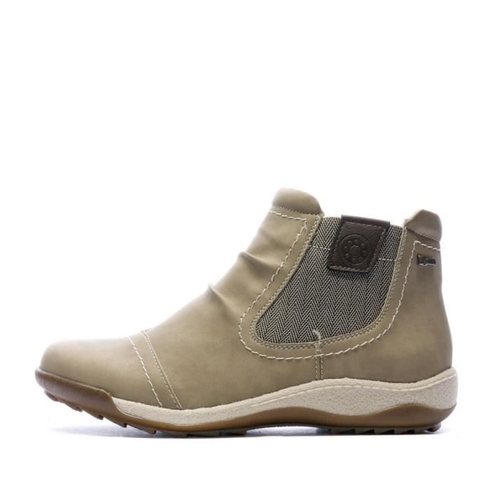 Bottines femme online beige camel