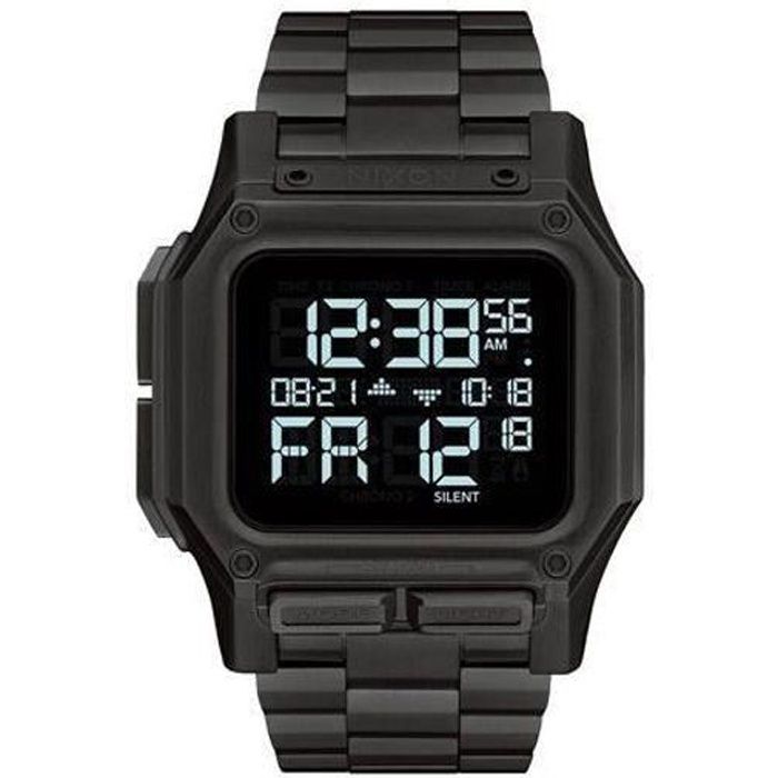 Montre - NIXON - REGULUS SS - Acier - Noir - 10 Atm - Quartz - Analogique