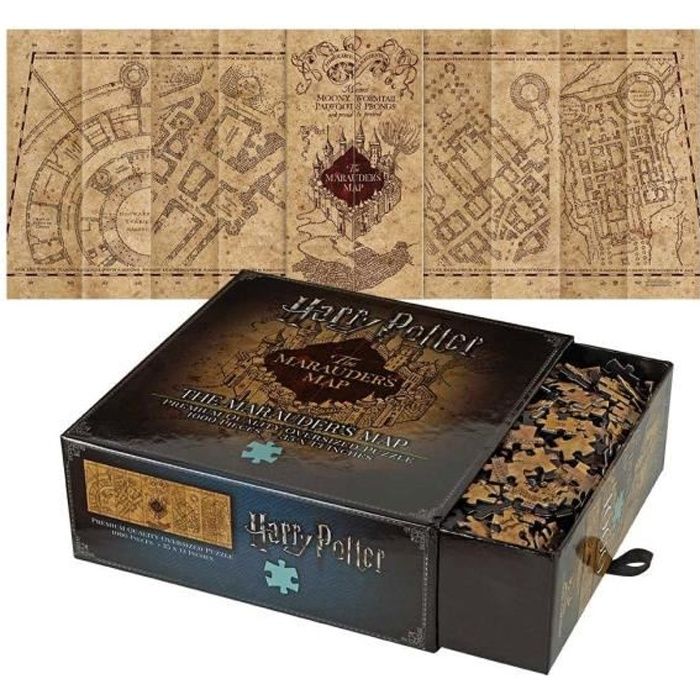 noble collection - harry potter - puzzle the marauder's map cover