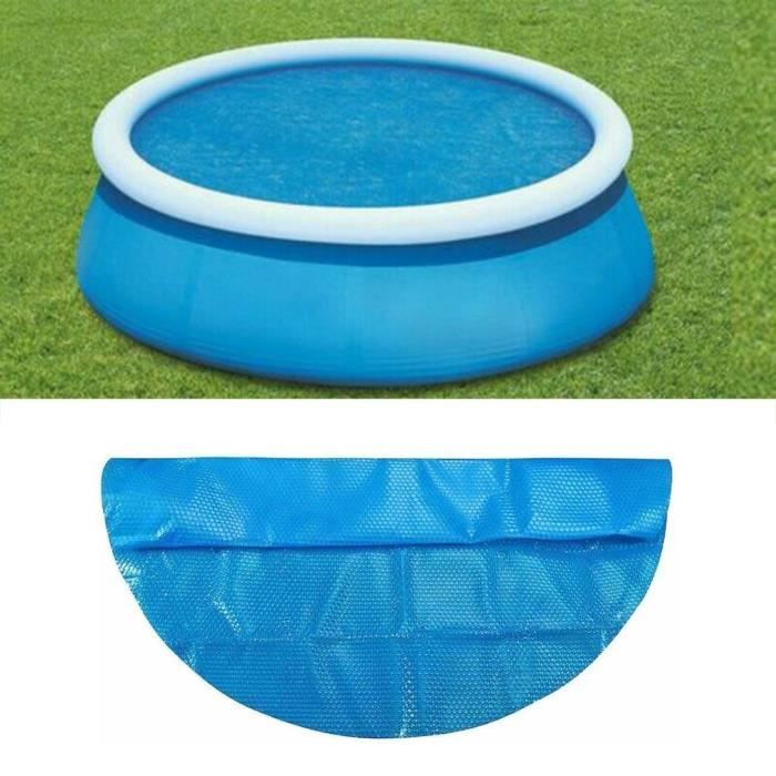 Housse De Jacuzzi Gonflable, 165,1 Cm Ronde Avec Valve De Gonflage Et