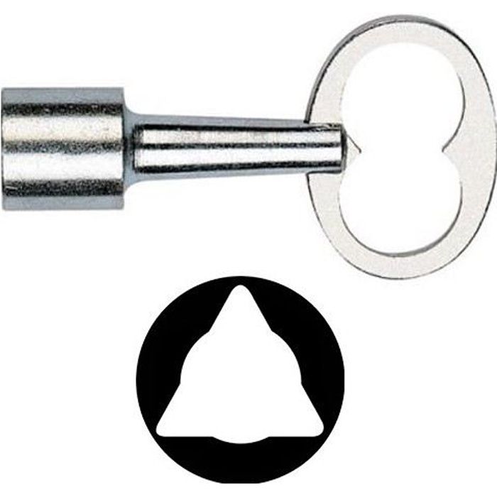 CLE TRIANGLE FEMELLE 14MM POMPIERS Outifrance