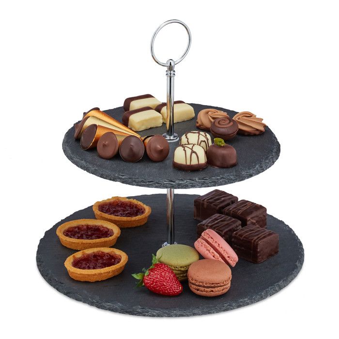 PRÉSENTOIR SERVITEUR APERITIF deux étages en céramique 60/70 vintage collection EUR 25,00 - FR