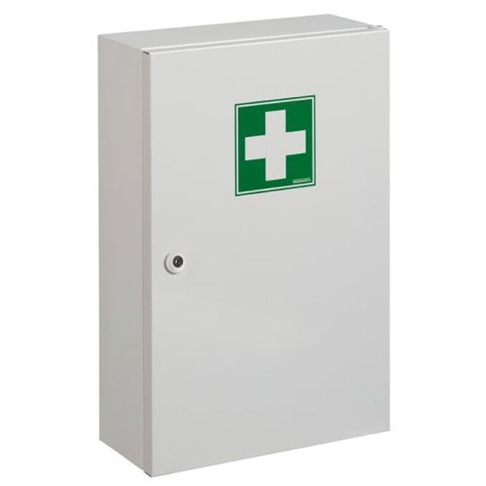 armoire à pharmacie 1 porte - rossignol - clinix - vert - métal - 30 cm