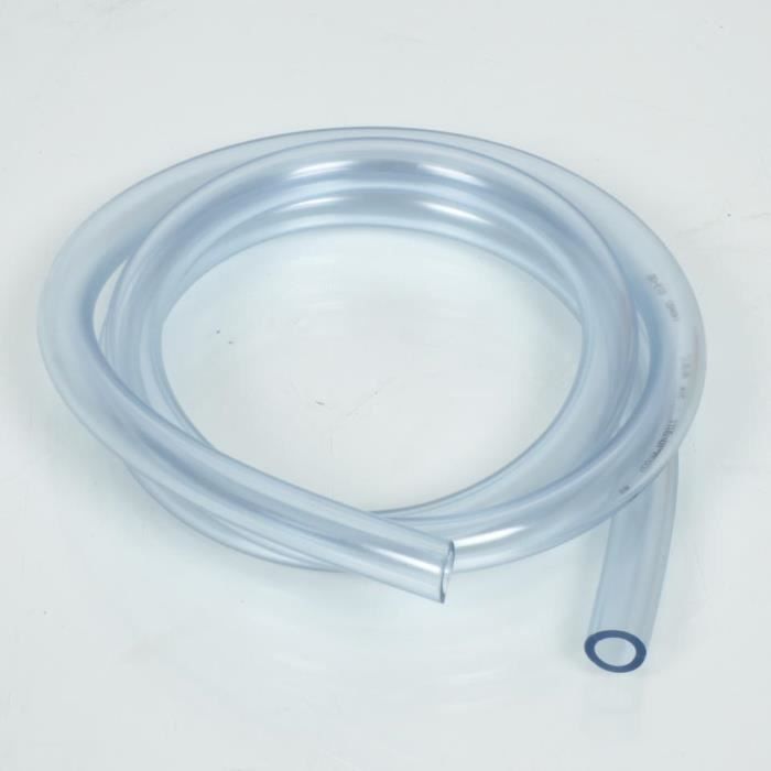 Tuyau Essence Transparent 8x12mm - 1m - Pour Moto, Tondeuse, Scooter - PVC Résistant