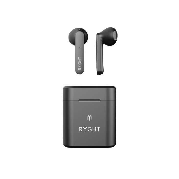 RYGHT JAM - Ecouteurs sans fil bluetooth Kit Main Libre True Wireless Earbuds (NOIR)