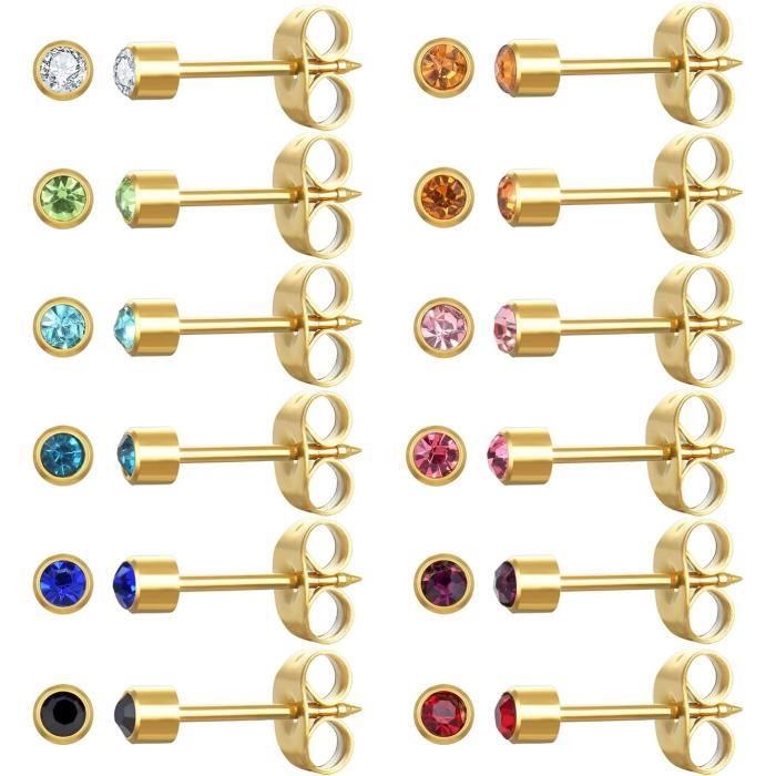 Lot De 10 Paires De Boucles D’oreilles à Clip Pour Enfants – Motifs étoiles, Sirène, Arc-en-ciel, Licorne – Sans Perçage – Dès 3 Ans