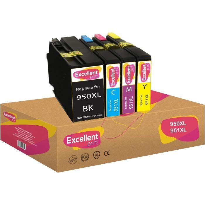 Cartouches D'encre Compatibles HP950 XL / HP951 XL - Pour Officejet Pro 8100/8600